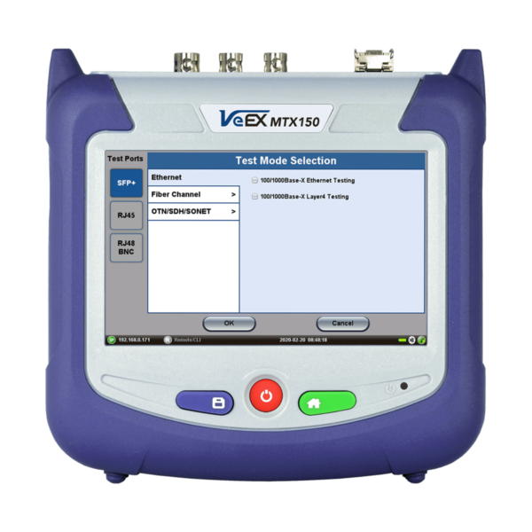 Conjunto de prueba multiservicio | VeEX MTX-150